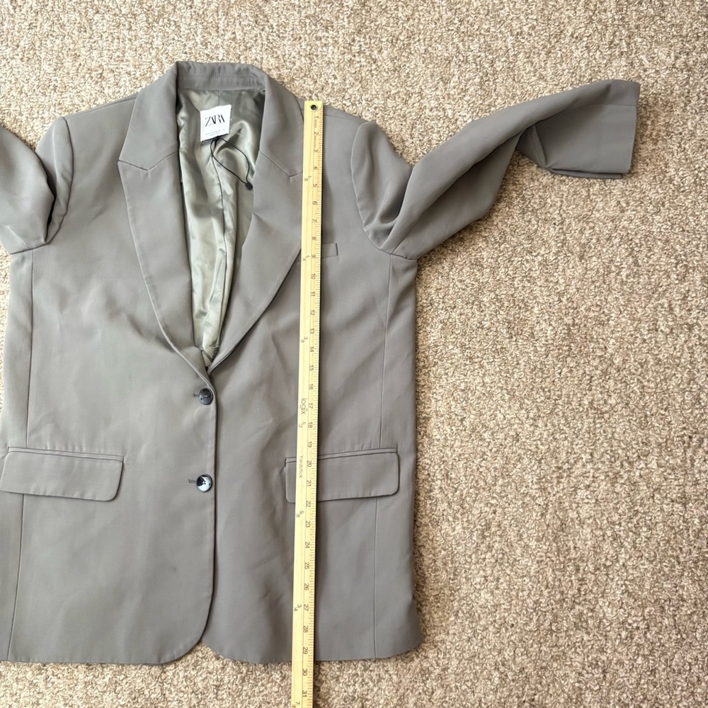 Zara Basic Womens Medium Blazer Jacket Business 2… - image 8